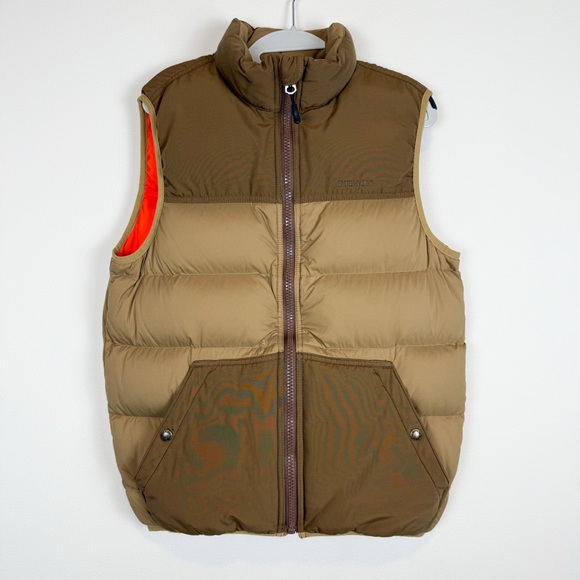 Filson Featherweight Down Puffer Vest Dark Tan Khaki 700CC Men’s Size Small - Picture 2 of 16